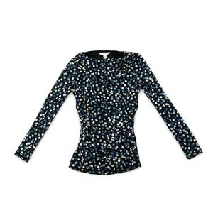 polka dot long sleeve top